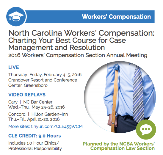 Medicare Secondary Payer CLE at the NCBA Workers’ Compensation Annual